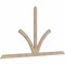 Ekena Millwork Richland Smooth Timber Gable Bracket, Douglas Fir, 96"W x 52"H x 1 1/2"D x 3 1/2"F, 13/12 Pitch GBW096X52X0204RIC00SDF - alternate 3